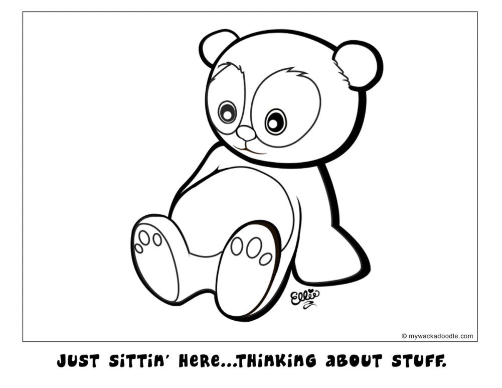 FREE Baby Panda Coloring Page (Digital Download)