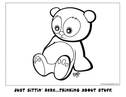 FREE Baby Panda Coloring Page (Digital Download)