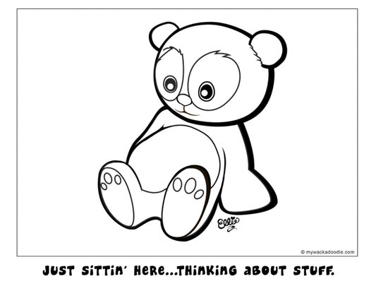 FREE Baby Panda Coloring Page (Digital Download)