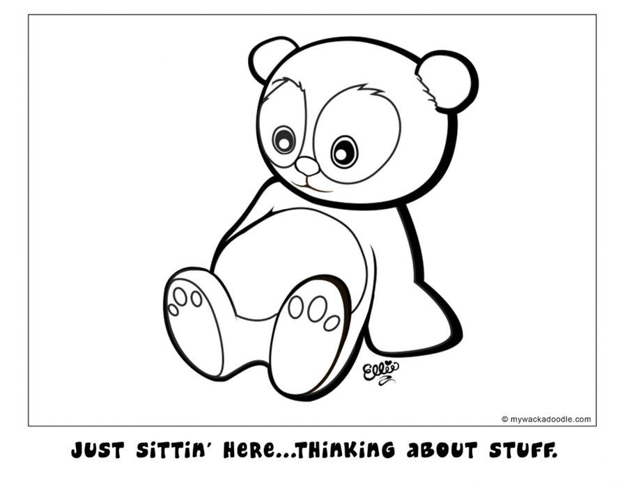 FREE Baby Panda Coloring Page (Digital Download)
