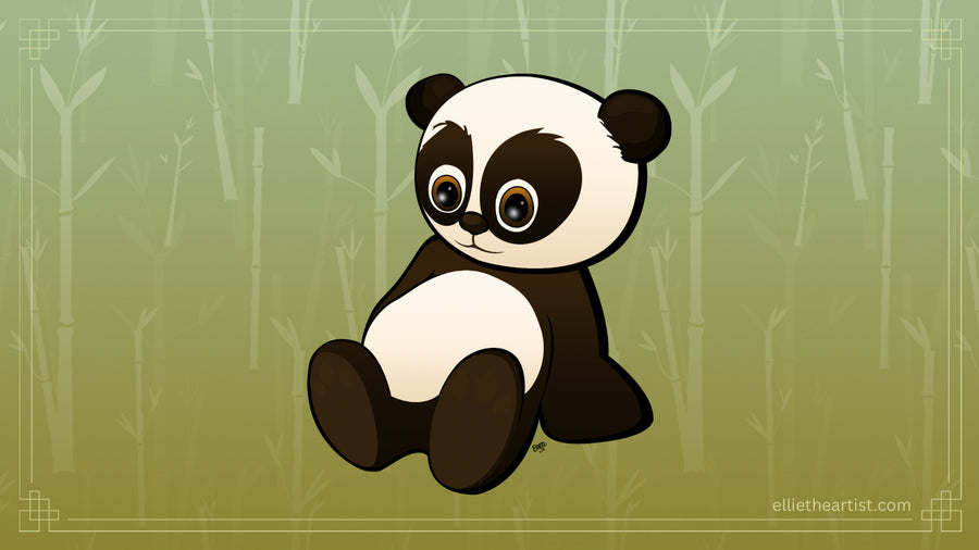 FREE Baby Panda Desktop Wallpaper (Digital Download)