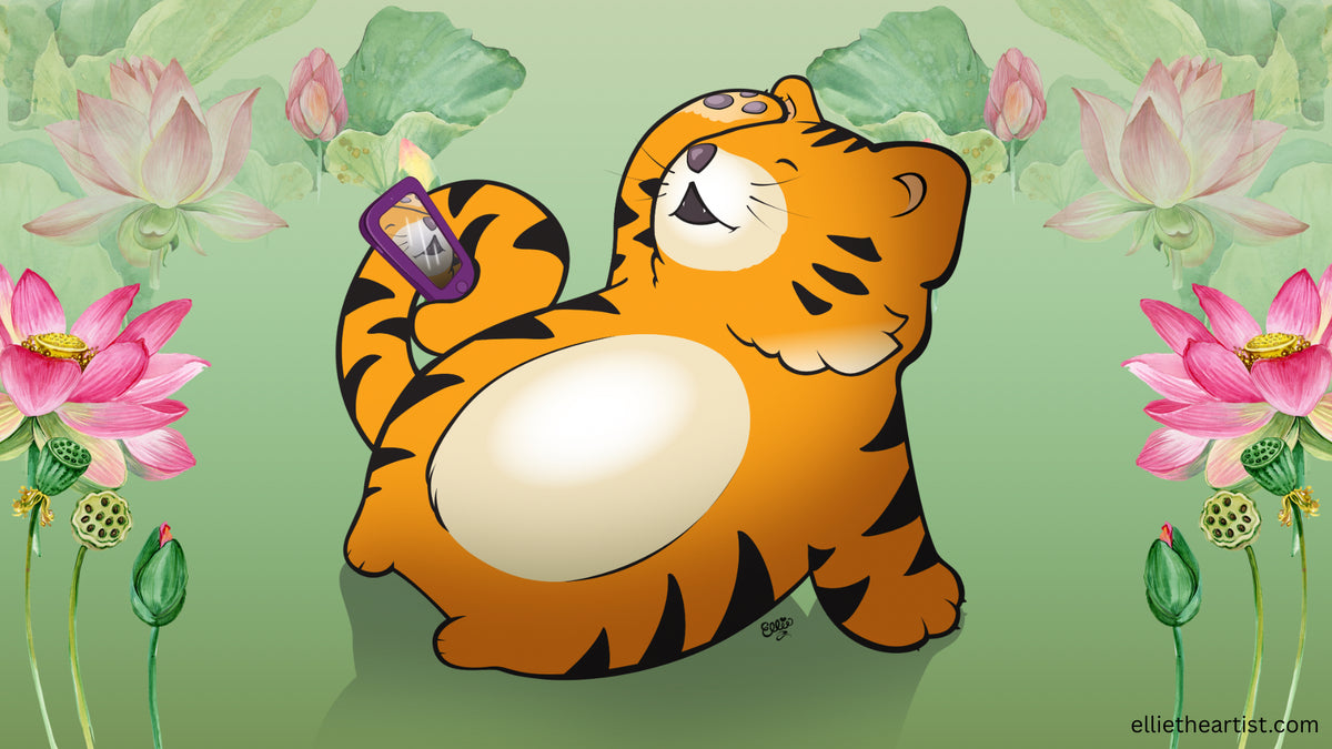 FREE Insta Tiger Desktop Wallpaper (Digital Download)