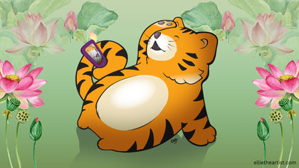 FREE Insta Tiger Desktop Wallpaper (Digital Download)