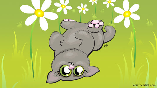 FREE Cuddly Kitten Desktop Wallpaper (Digital Download)