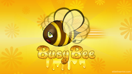 FREE Busy Bee Desktop Wallpaper (Digital Download)