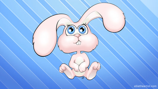 FREE Snuggle Bunny Desktop Wallpaper (Digital Download)