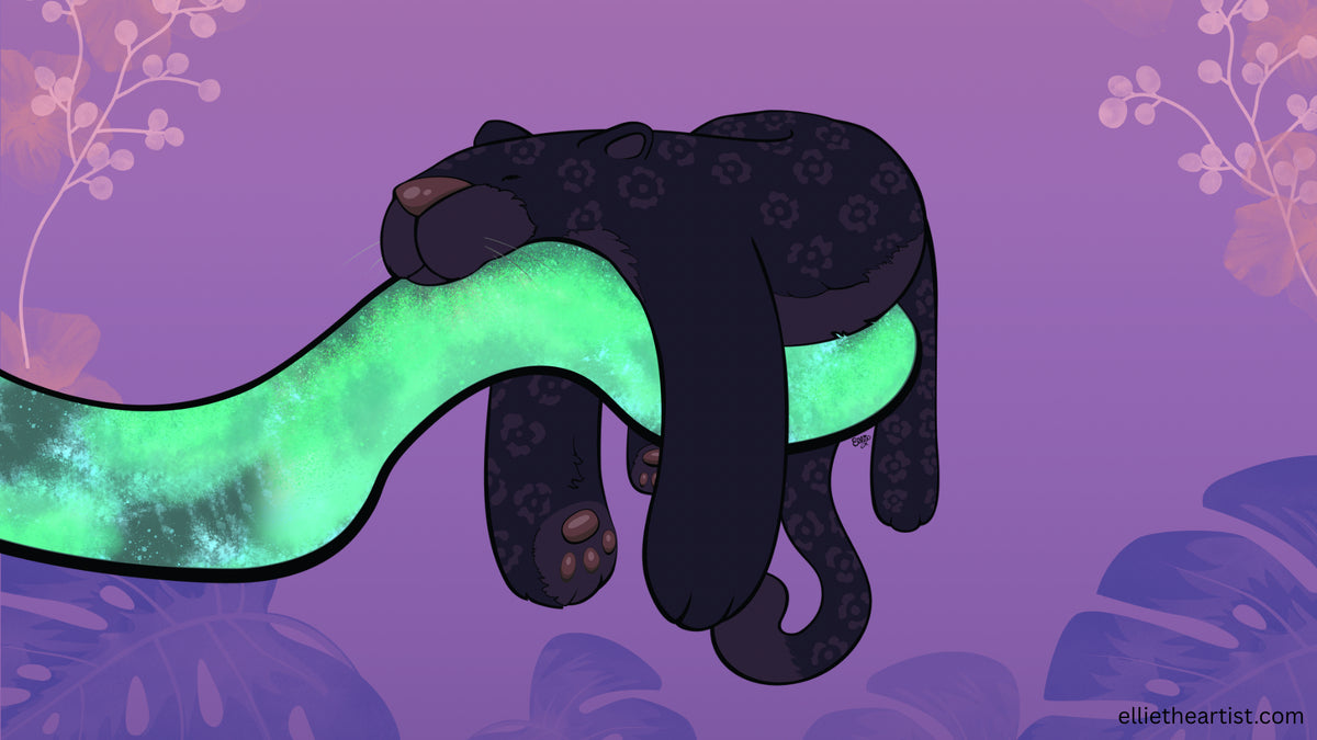 FREE Jaguar in the Jungle Desktop Wallpaper (Digital Download)