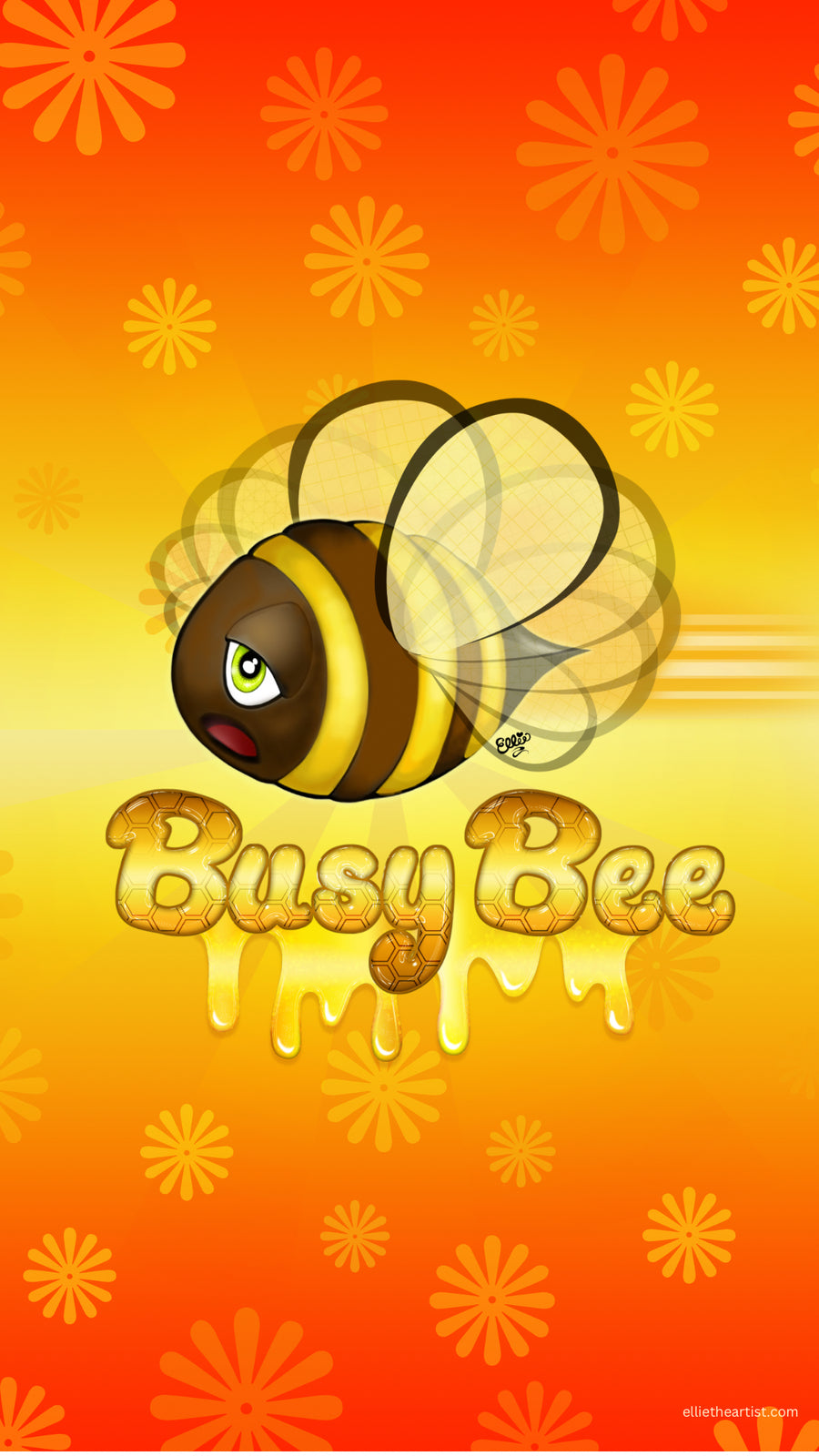 FREE Busy Bee Phone Wallpaper (Digital Download)