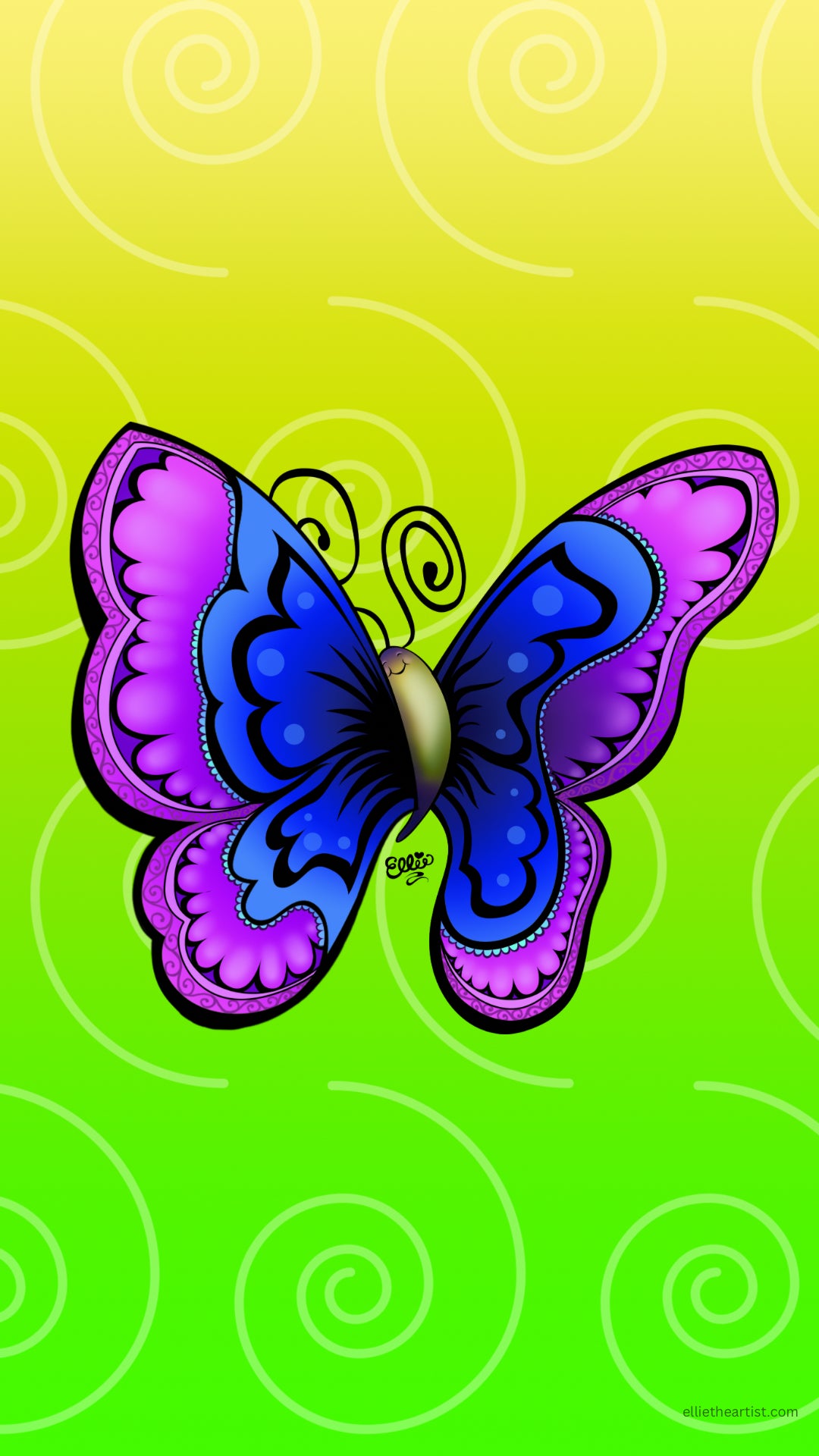 FREE Joyful Butterfly Phone Wallpaper (Digital Download)