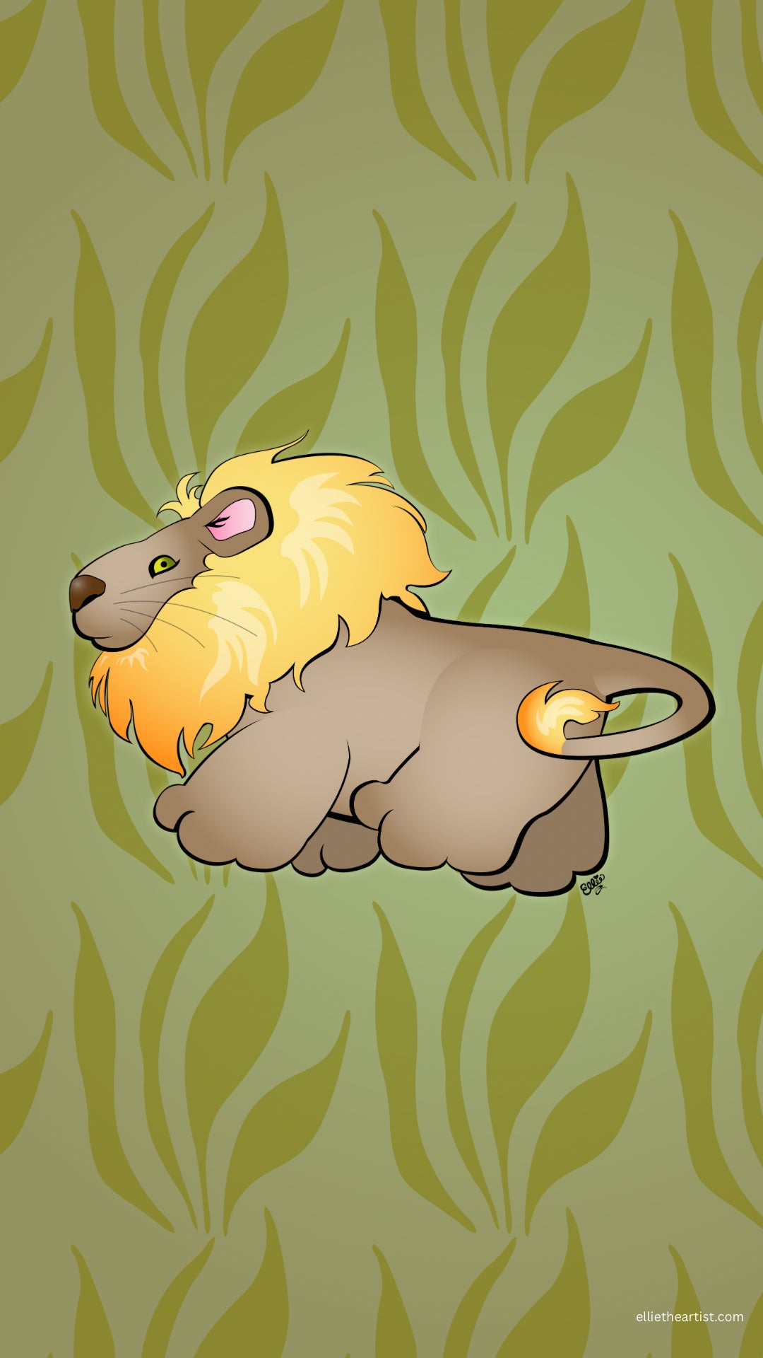 FREE Mr. Lion Wasn’t Expecting You Phone Wallpaper (Digital Download)