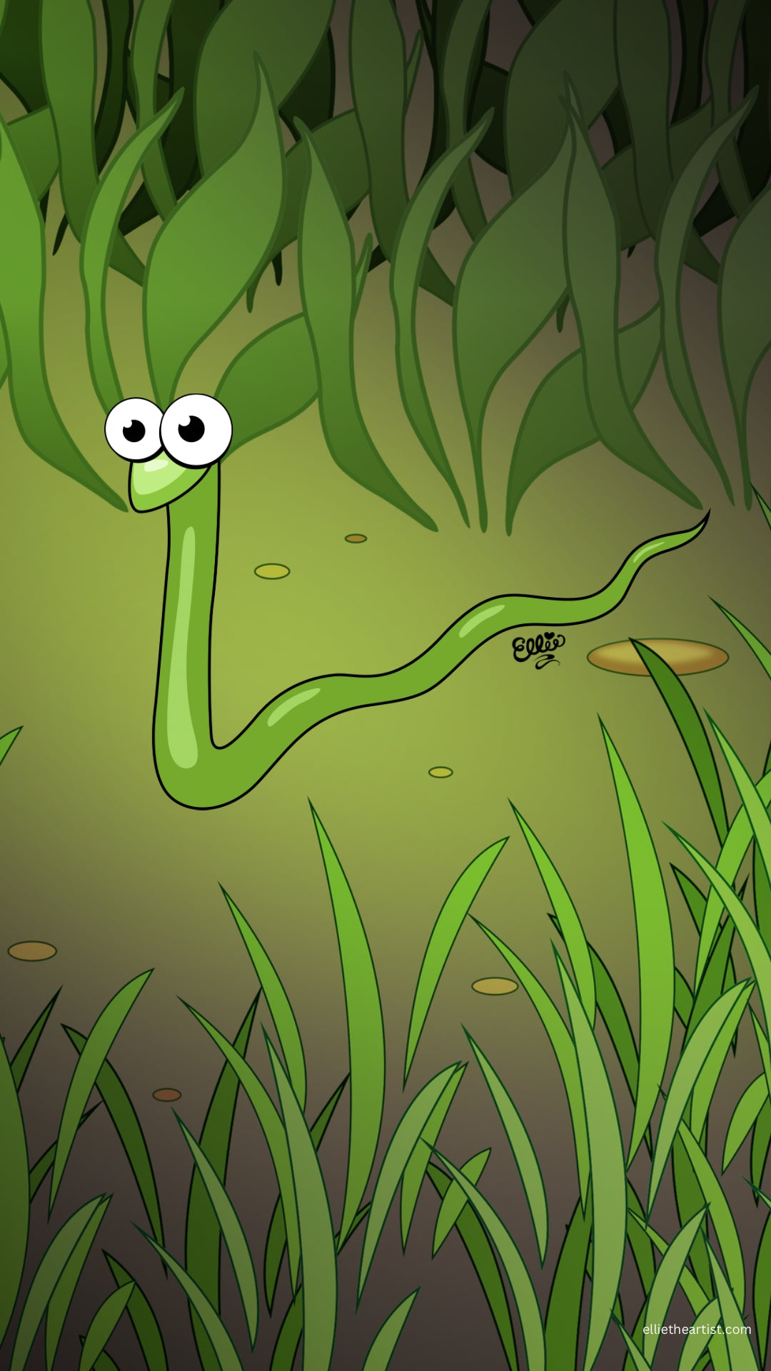 FREE Sam the Slithery Snake Phone Wallpaper (Digital Download)