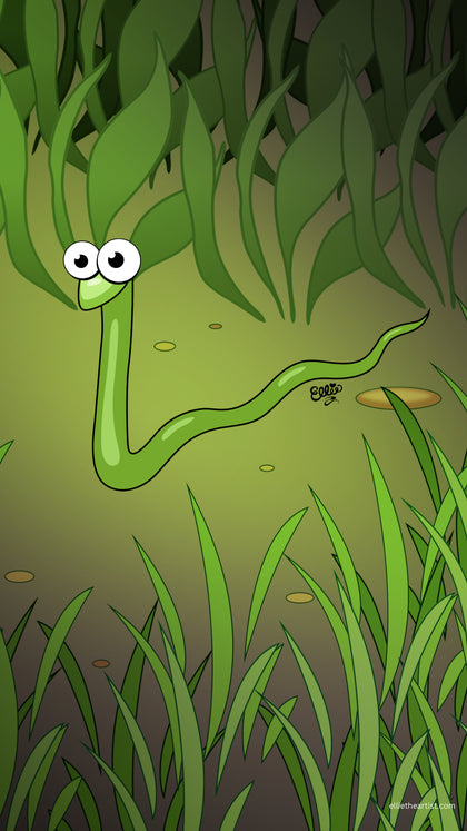 FREE Sam the Slithery Snake Phone Wallpaper (Digital Download)
