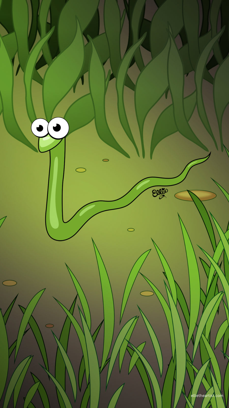 FREE Sam the Slithery Snake Phone Wallpaper (Digital Download)
