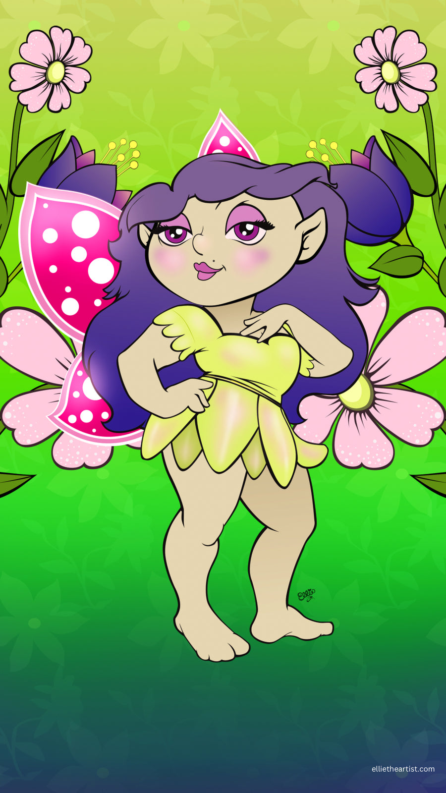FREE Sassy Fairy Phone Wallpaper (Digital Download)
