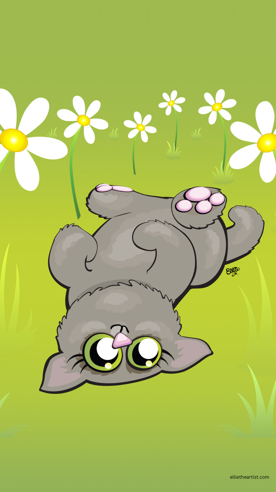 FREE Cuddly Kitten Phone Wallpaper (Digital Download)