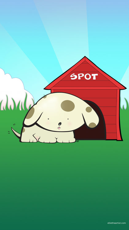 FREE Spot the Puppy Phone Wallpaper (Digital Download)