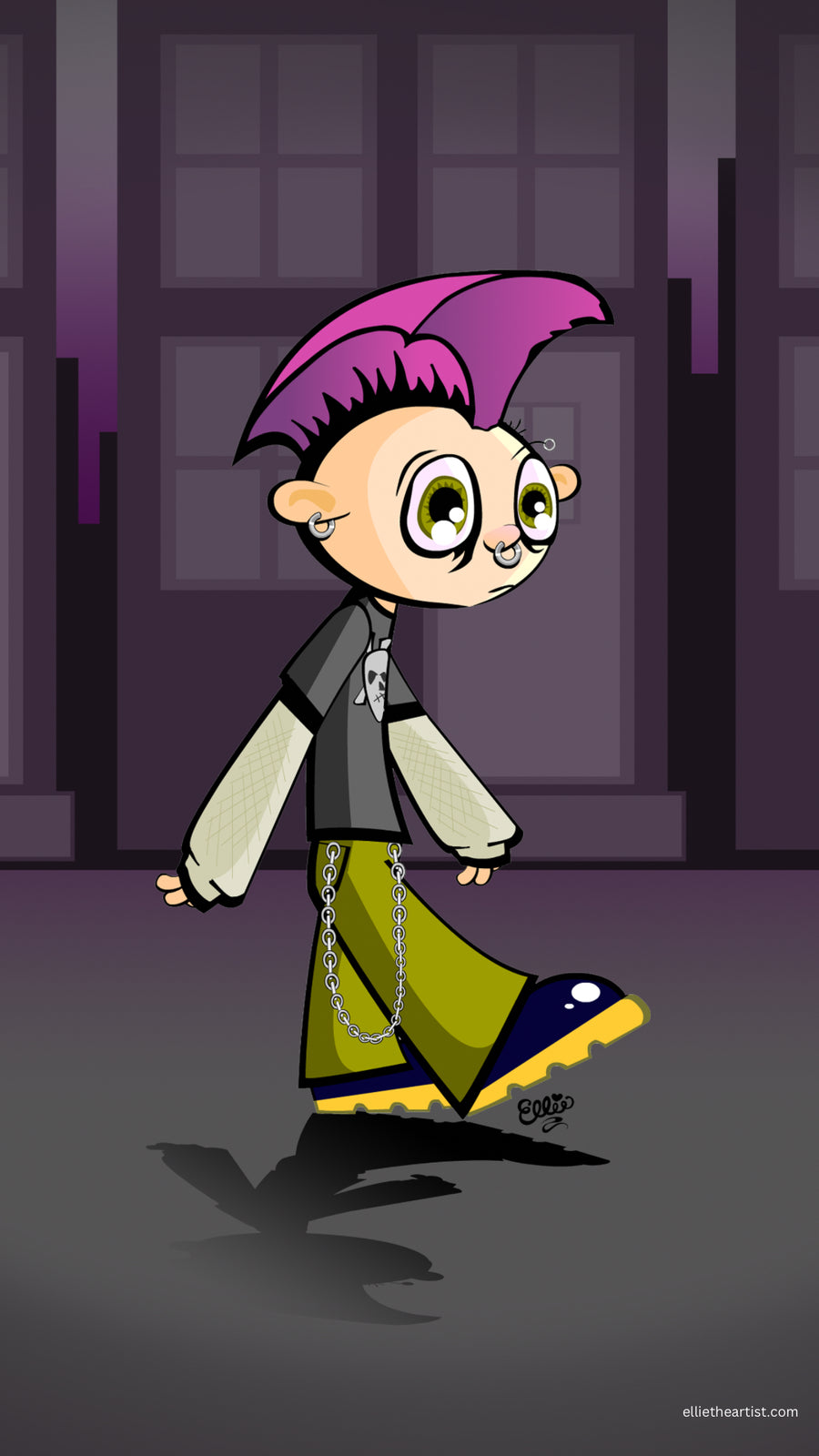 FREE Punk Kid Phone Wallpaper (Digital Download)