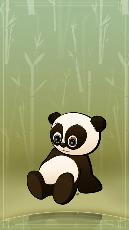 FREE Baby Panda Phone Wallpaper (Digital Download)