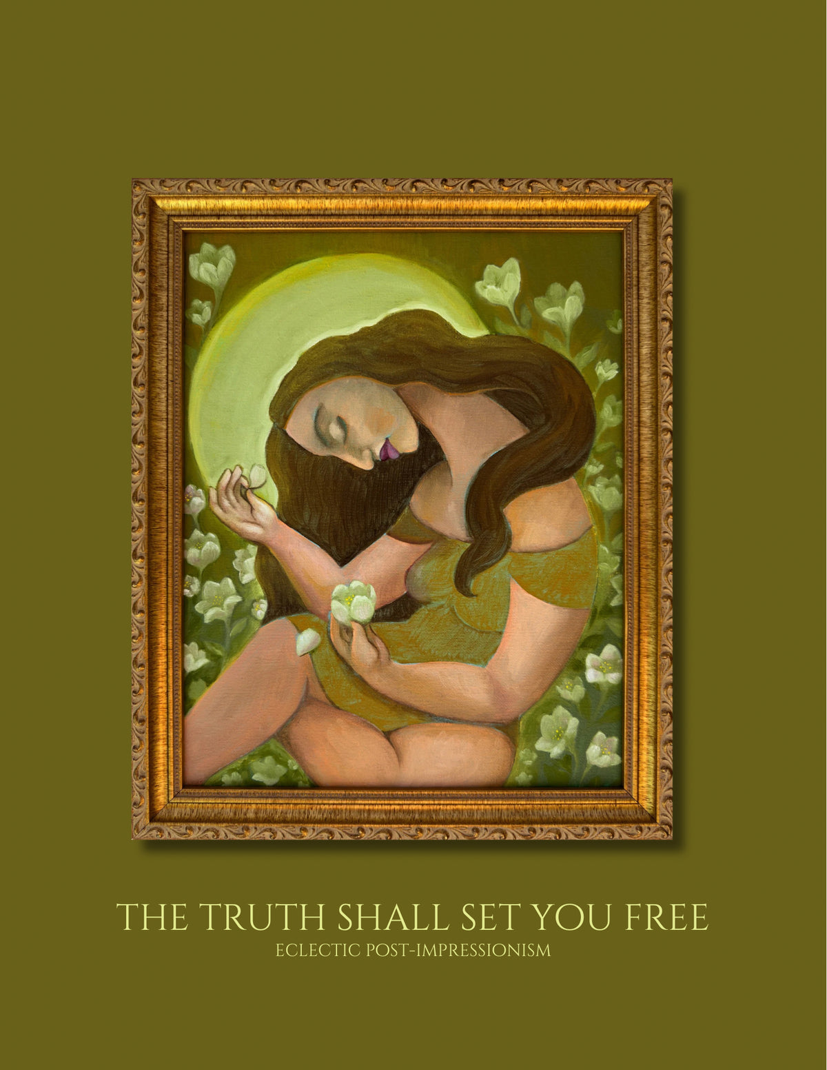 GREETING CARD: 'The Truth Shall Set You Free' Greeting Card on Fine Art Paper with Envelope (5x7in.)