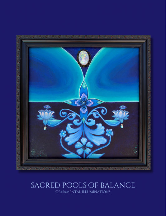 GREETING CARD: 'Sacred Pools of Balance' Greeting Card on Fine Art Paper with Envelope (5x7in.)
