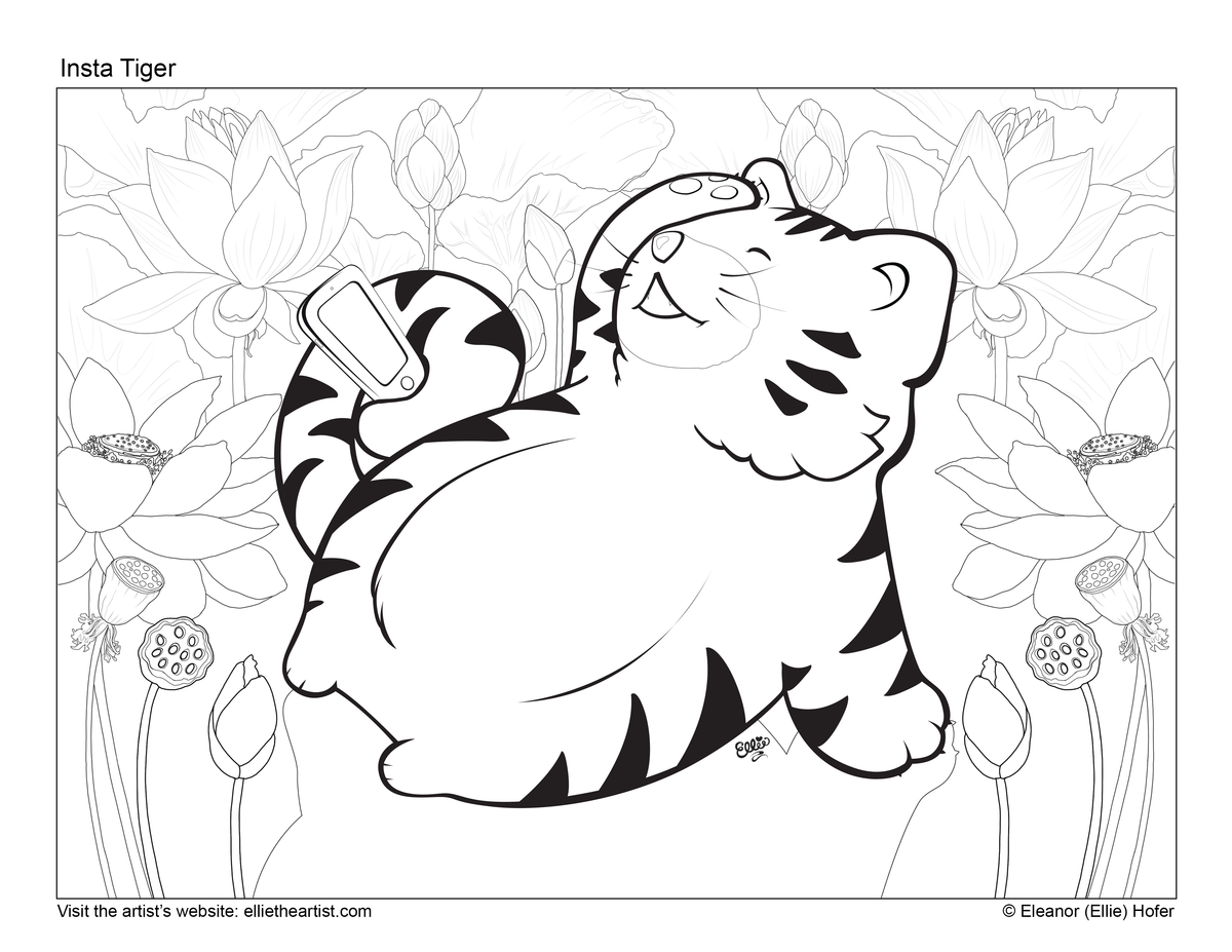 Printable Cartoon Art Coloring Book | 44 Kids Coloring Pages Digital Download