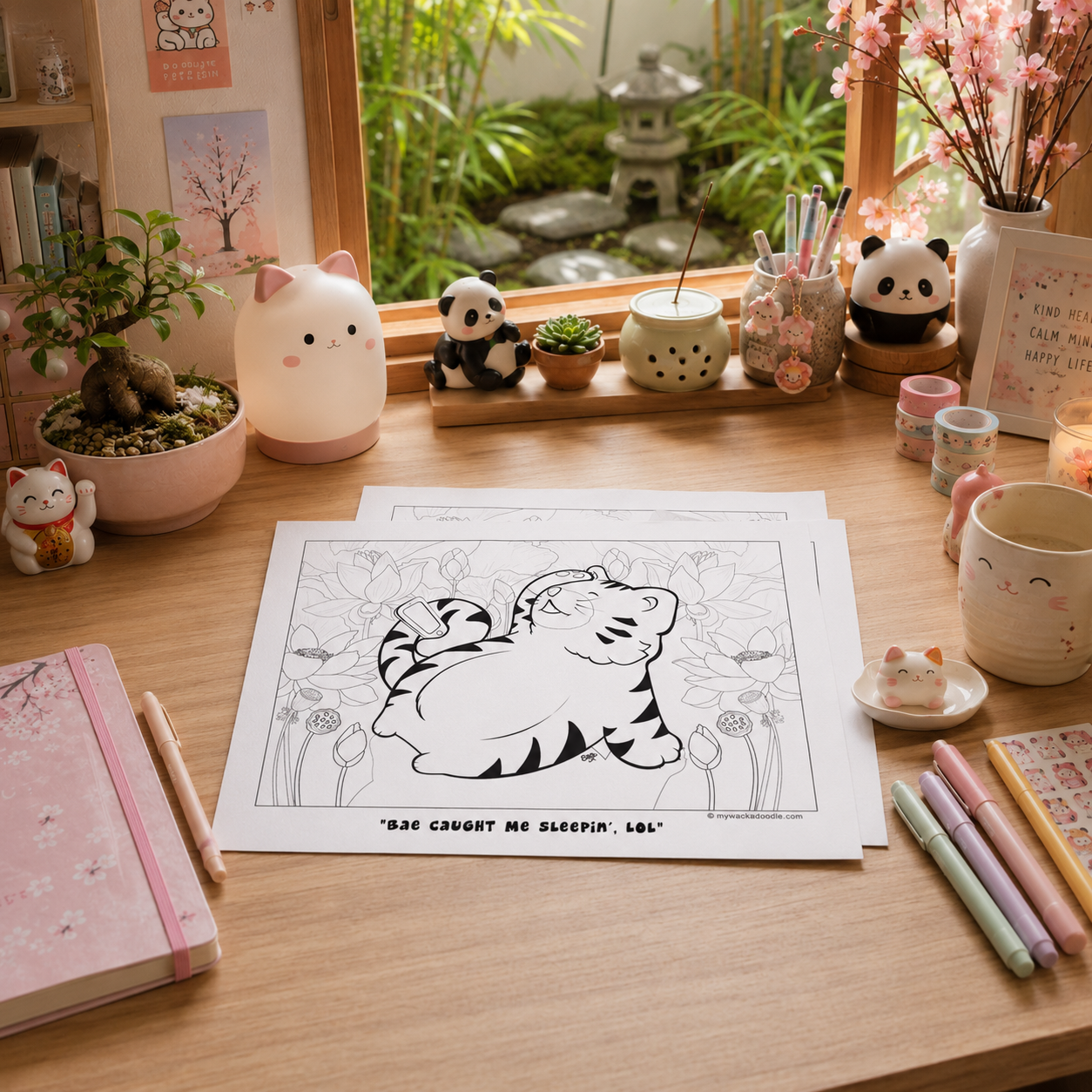 FREE Insta Tiger Coloring Page (Digital Download)
