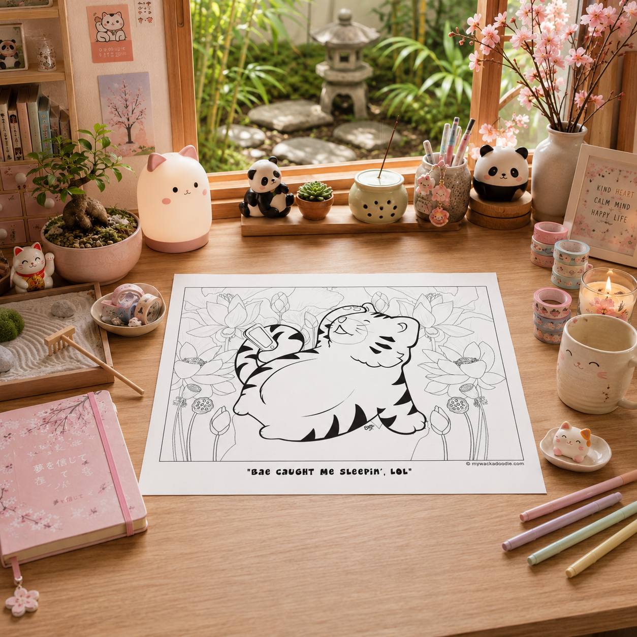 FREE Insta Tiger Coloring Page (Digital Download)
