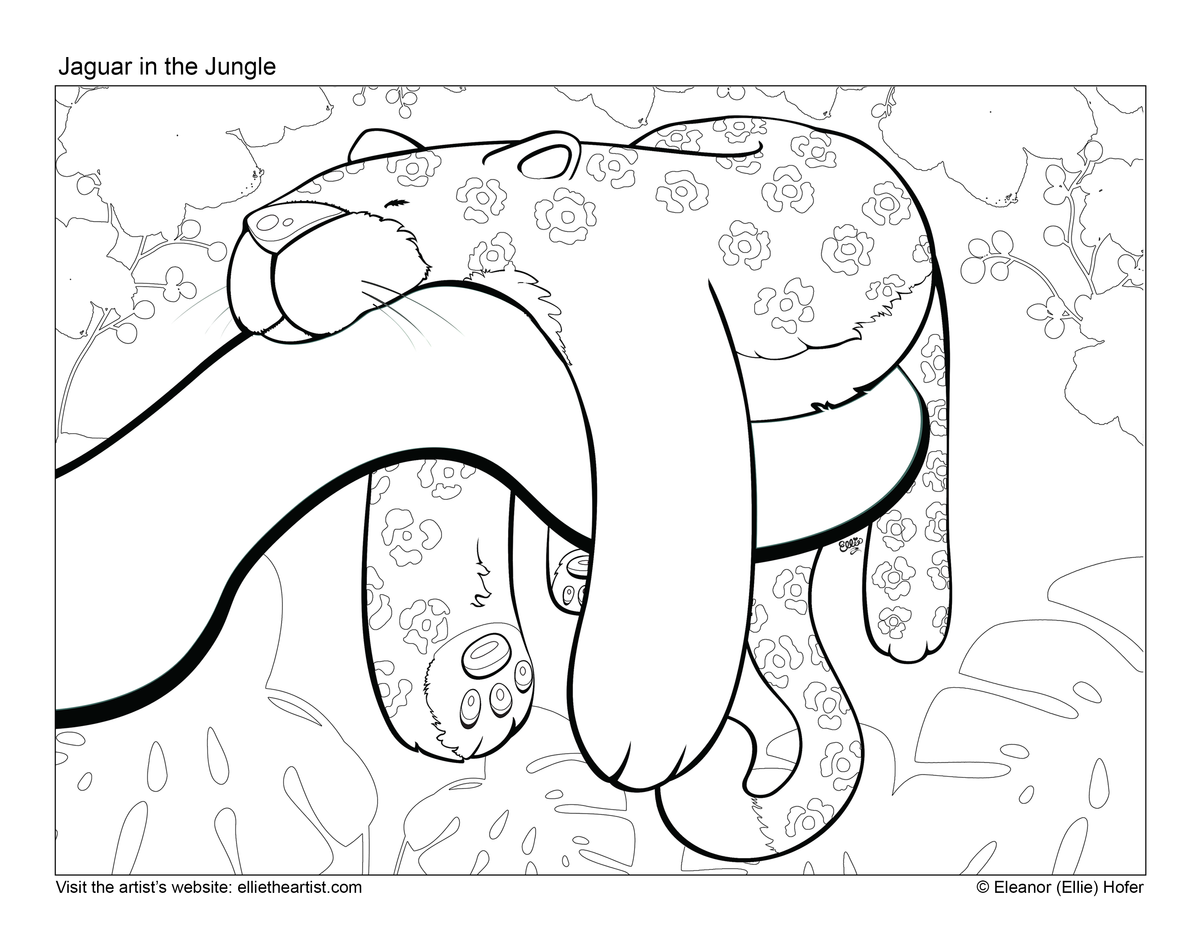 Printable Cartoon Art Coloring Book | 44 Kids Coloring Pages Digital Download
