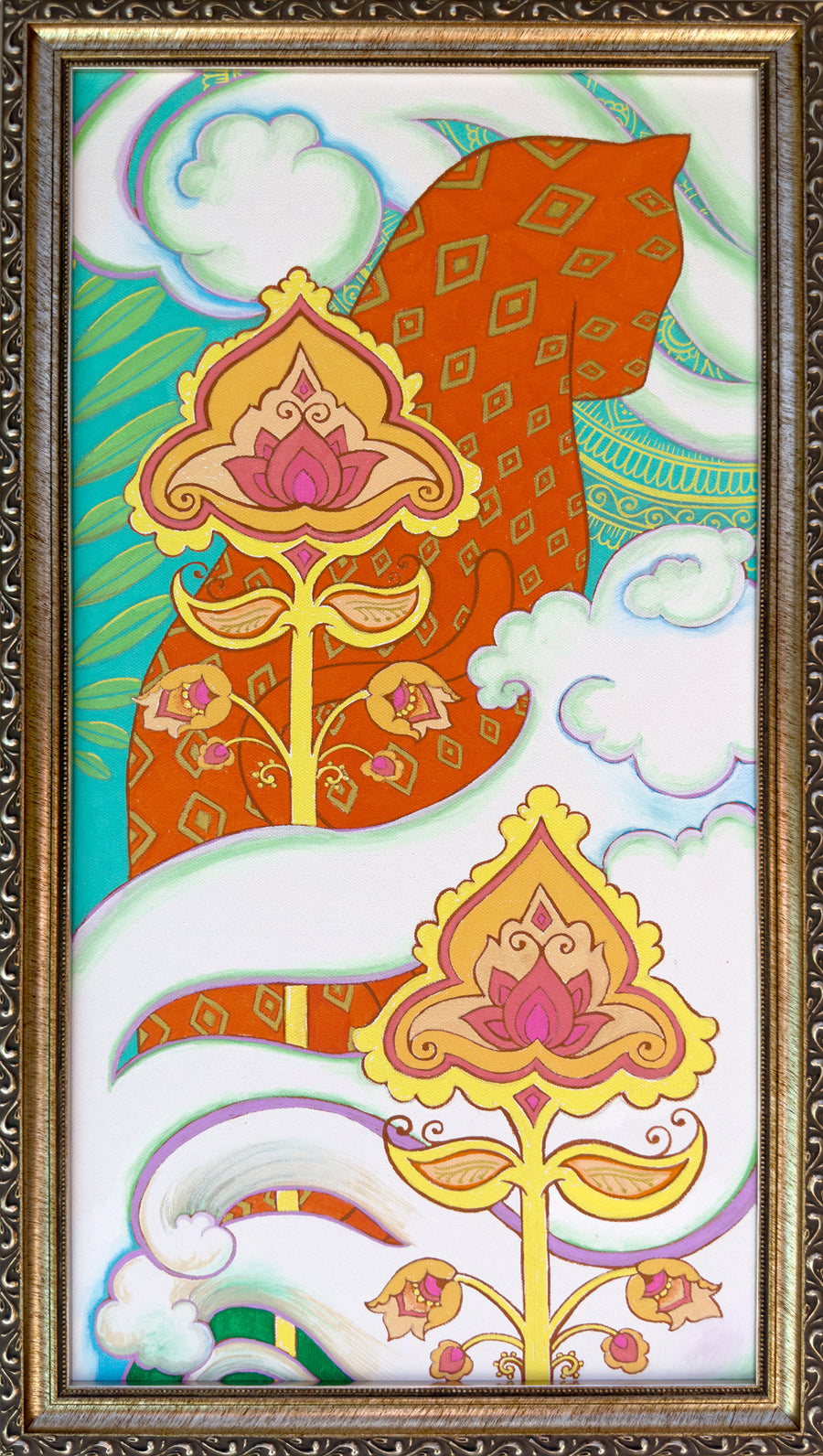 ORIGINAL PAINTING: 'Leopard in the Mist' Fine Art Painting