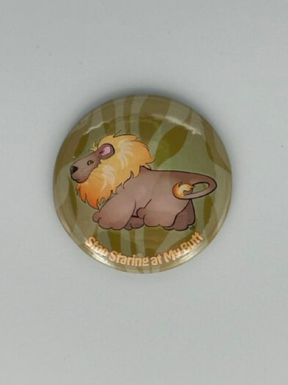Mr. Lion Round Refrigerator Magnet | Cute Cartoon Character Magnet | 2.25 Inch Fridge Magnet