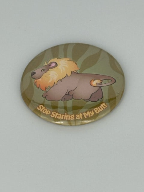 Mr. Lion Round Refrigerator Magnet | Cute Cartoon Character Magnet | 2.25 Inch Fridge Magnet