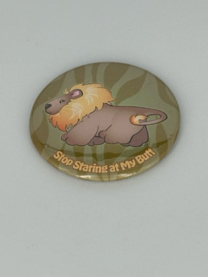 Mr. Lion Round Refrigerator Magnet | Cute Cartoon Character Magnet | 2.25 Inch Fridge Magnet