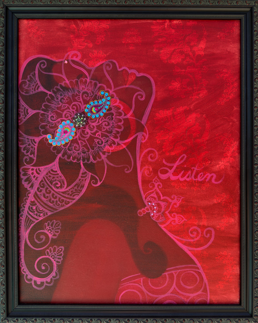 ORIGINAL PAINTING: 'Listen' Fine Art Painting