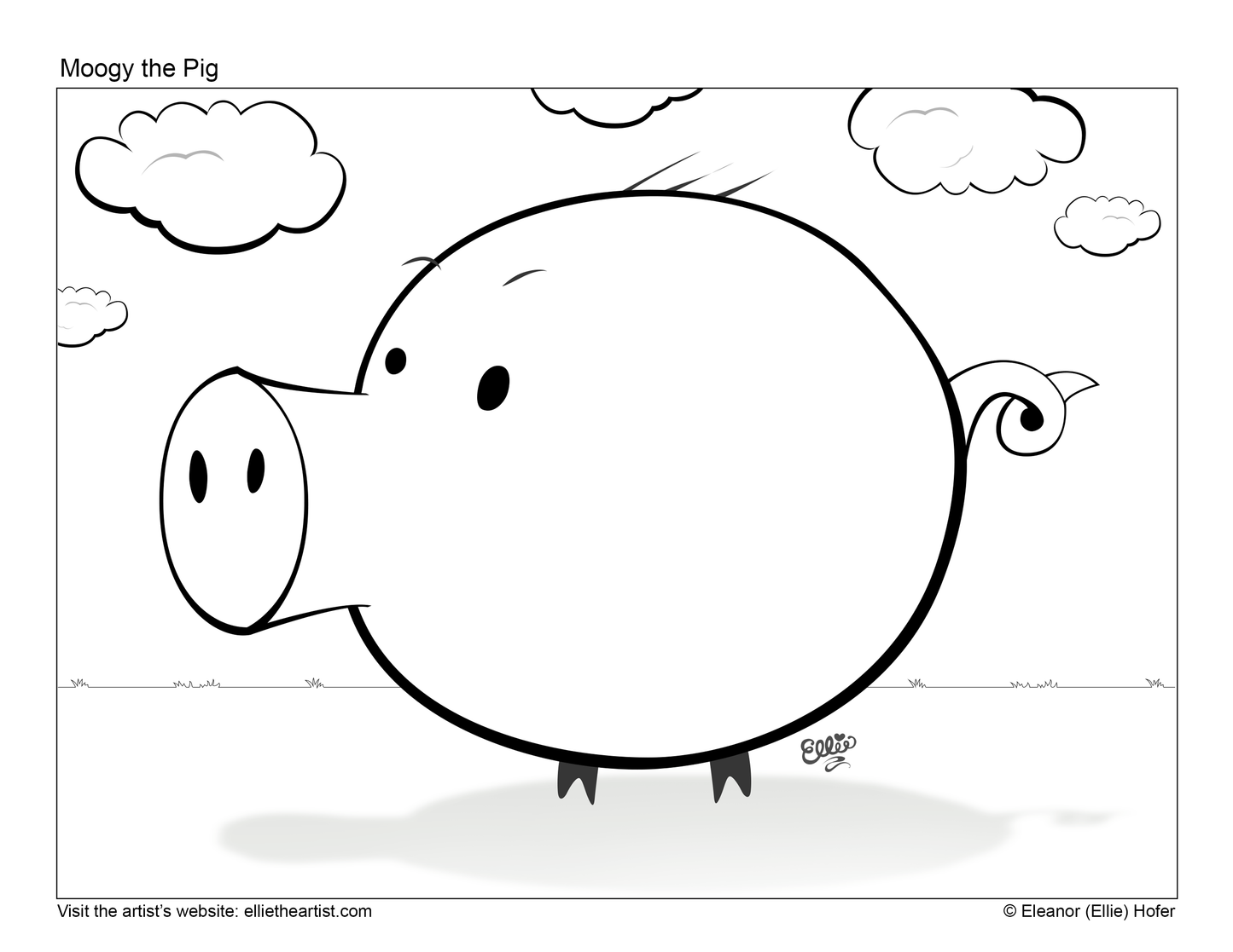 Printable Cartoon Art Coloring Book | 44 Kids Coloring Pages Digital Download
