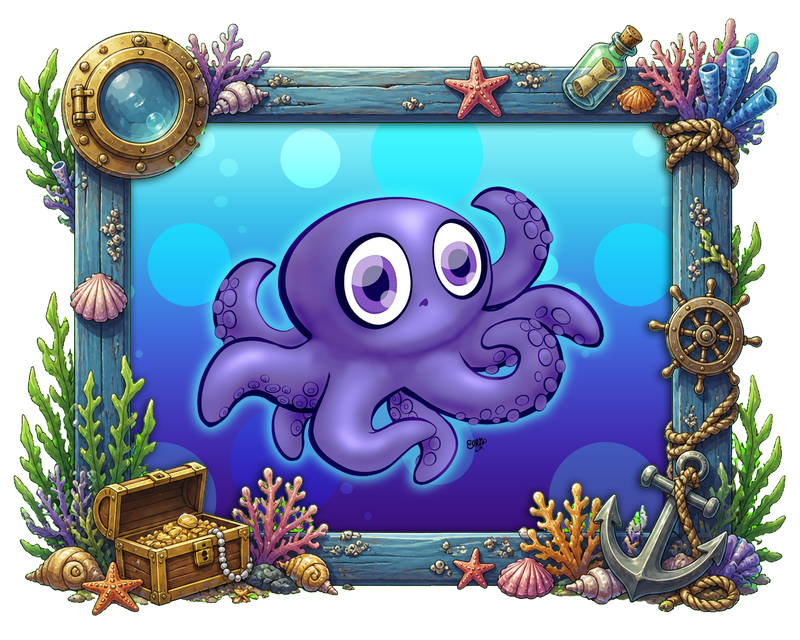 Shy Baby Octopus