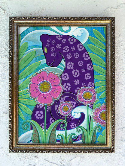 ORIGINAL PAINTING: 'Queen of the Moonlit Garden' Fine Art Painting