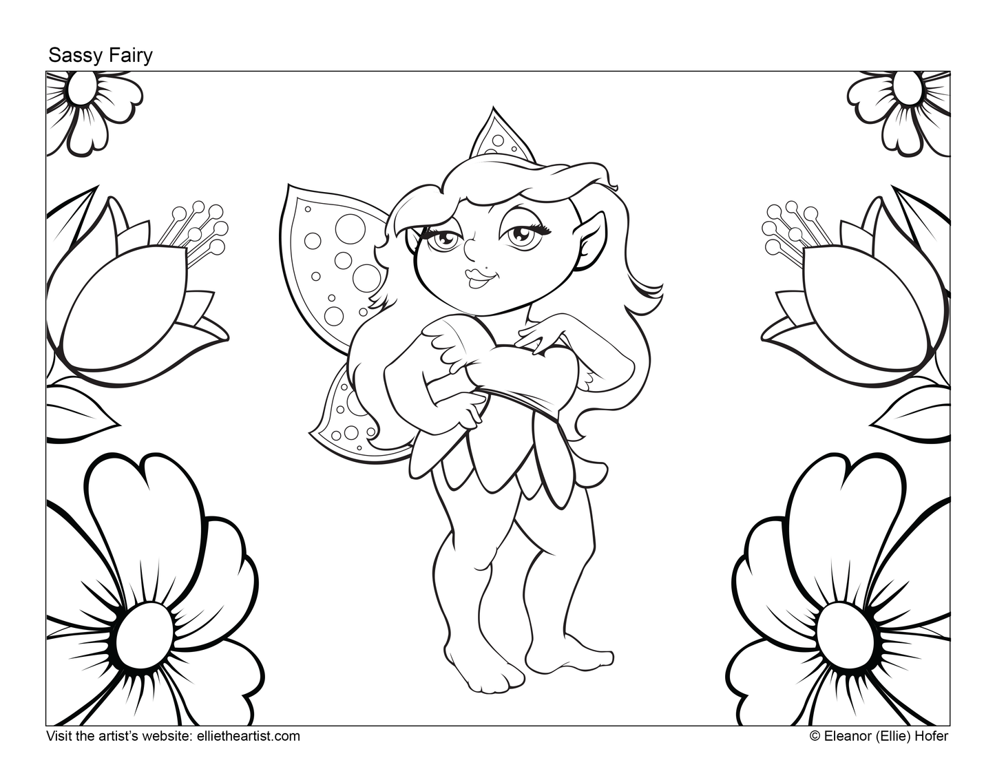 Printable Cartoon Art Coloring Book | 44 Kids Coloring Pages Digital Download