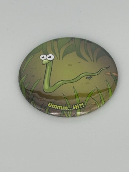Sam the Snake Round Refrigerator Magnet | Cute Cartoon Character Magnet | 2.25 Inch Fridge Magnet