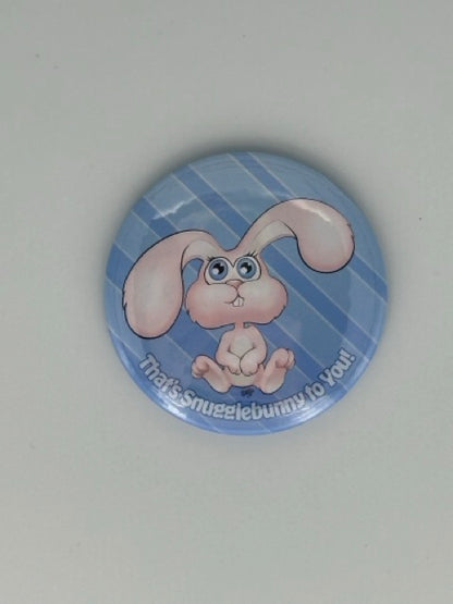 Snuggle Bunny Round Refrigerator Magnet | Cute Cartoon Character Magnet | 2.25 Inch Fridge Magnet