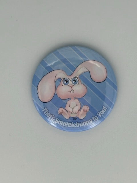 Snuggle Bunny Round Refrigerator Magnet | Cute Cartoon Character Magnet | 2.25 Inch Fridge Magnet