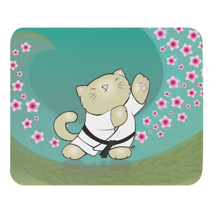 Tai Chi Kitty mouse pad from the Zen Garden Collection
