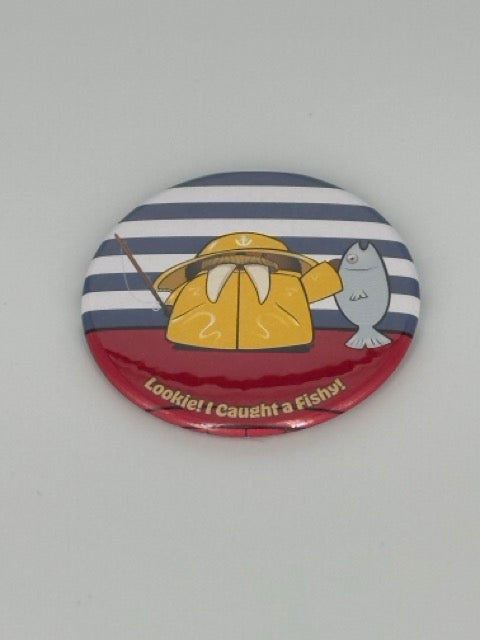 Mr. Wilmington Walrus Round Refrigerator Magnet | Cute Cartoon Character Magnet | 2.25 Inch Fridge Magnet