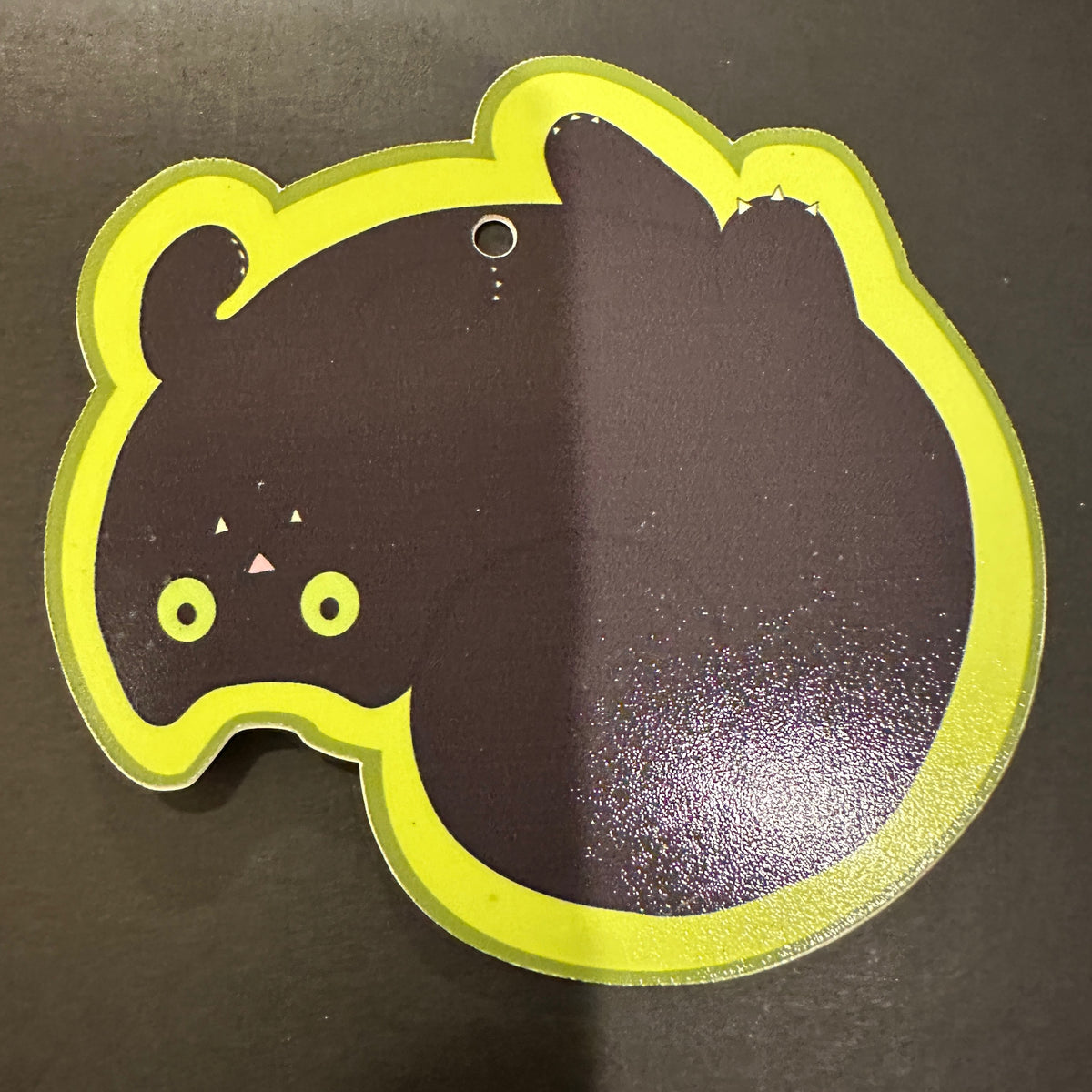 Black Cat on Back Stick Up Decoration