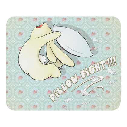 Bunny Pillow Fight mouse pad from the Fluffy Bunnies Collection