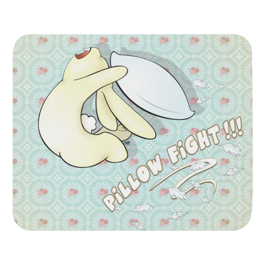Bunny Pillow Fight mouse pad from the Fluffy Bunnies Collection