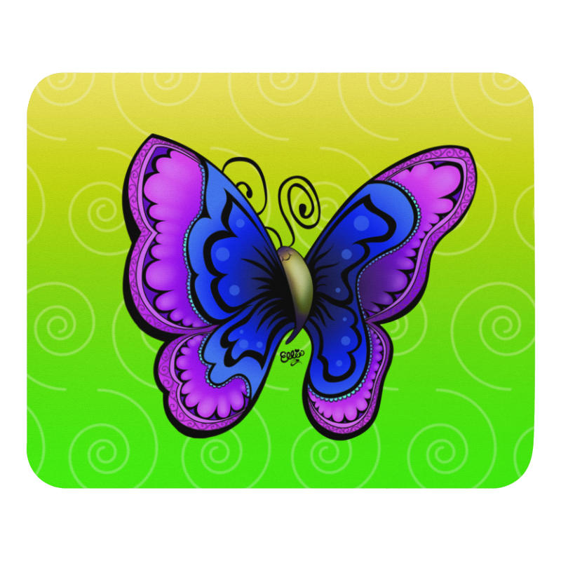 Joyful Butterfly mouse pad from the In the Garden Collection