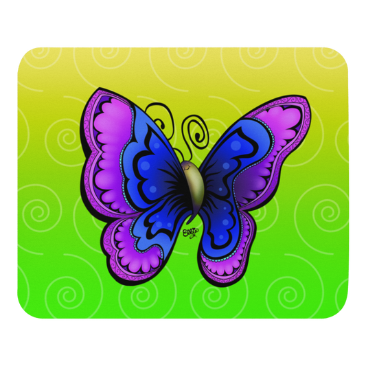 Joyful Butterfly mouse pad from the In the Garden Collection