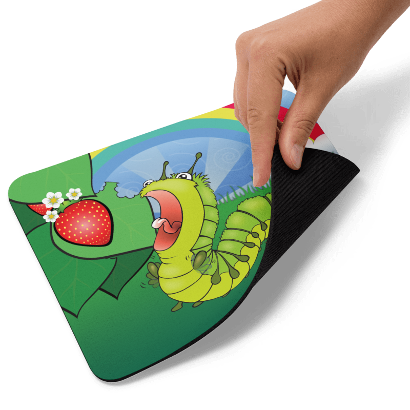 Nom Nom Caterpillar | Mousepad | In the Garden Collection