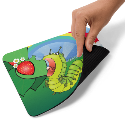 Nom Nom Caterpillar | Mousepad | In the Garden Collection