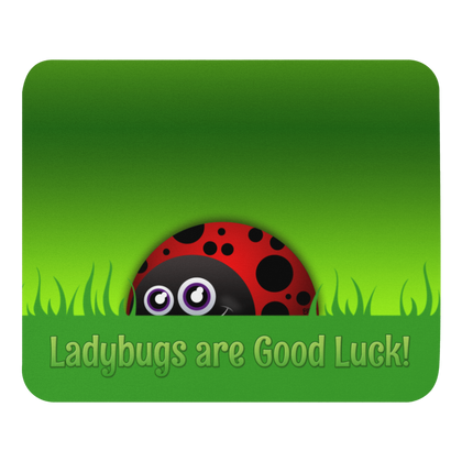 Ladybugs are Good Luck mouse pad from the In the Garden Collection